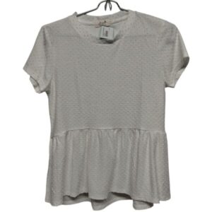 REMERA BLANCA PUNTITOS BORDADOS VOLADO FREEBIRD T S