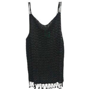 MUSCULOSA HILO NEGRO PERLITAS FLECOS T S AP