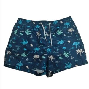 SHORT DE BAÑO AZUL PALMERAS BAS TM