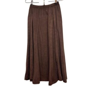 POLLERA LANILLA  ACAMPANADA MARRON T 2- M AP