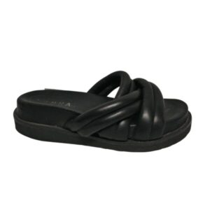 SANDALIAS NEGRAS TIRA ENTRELAZADA LANKA T36 TALON ATRAS GT