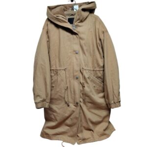 CAMPERA DOBLE TELA NYLON BEIGE CAPUCHA PELUDA ONLY T M MCH