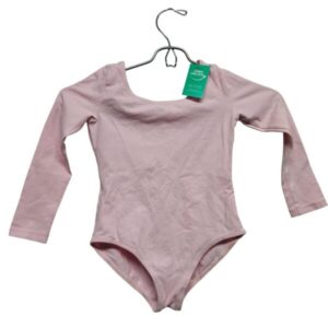MALLA BALLET MANGA LARGA ROSADA BODICE T 5-6