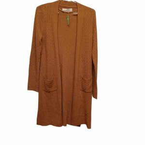 SACO LARGO LANA MARRON TAJOS BOLSILLOS DANIEL CASSIN T S
