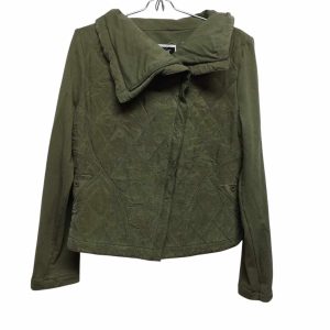 CHAQUETA VERDE CAPITONEADA MANGAS ALG GUAPA T M