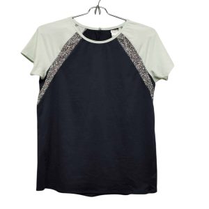 REMERA DEPORTIVA AZUL VERDE DECATHLON T 14-15