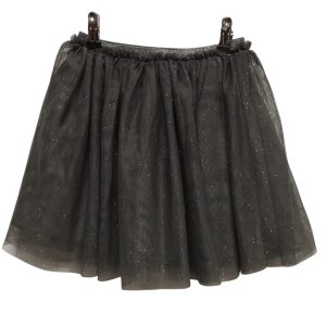 POLLERA GRIS TUL BRILLOS H&M T 6-8