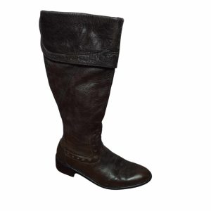 BOTAS LARGAS CUERO MARRON KETZIA T 37 AP