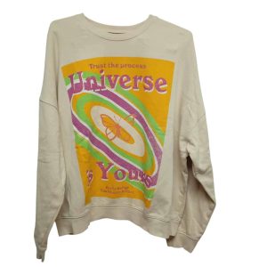 BUZO ALG S FELPA BEIGE UNIVERSE MARIPOSA ZARA T S