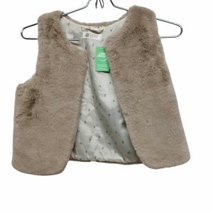 CHALECO PELUDITO MARRON H&M T 6-8