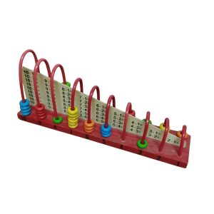 ABACO MADERA ROJO MULTICOLORES CUENTAS RASP