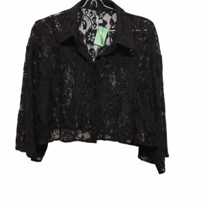 CAMISA CORTA ENCAJE NEGRO INDIAN T M