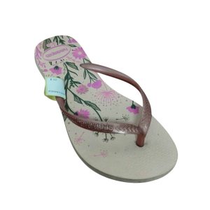 OJOTAS ROSADAS FLORES HAVAIANAS T 35-36