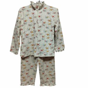 PIJAMA PANT CASACA CREMITA PERROS SACKS T 12 FR