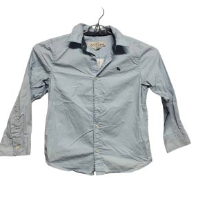 CAMISA CELESTE UNICORNIO BORDADO EN AZUL H&M T 5-6