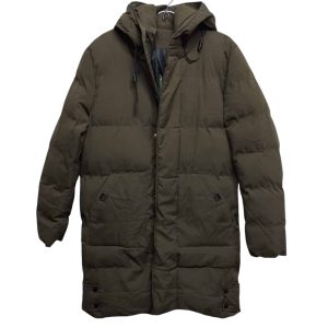 CAMPERA LARGA VERDE SECO TM APROX COMO NUEVO