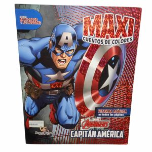 MAXI CUENTOS DE COLORES AVENGERS CAP AMERICA DET 1 HOJA SIN MARCADOR