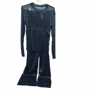 BLUSA + PANTALON AZUL BRILLOS TM AP