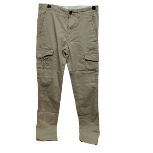 PANTALON GABARDINA CARGO BEIGE JACK & JONES T 28/32 GT