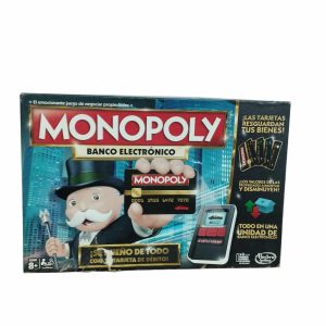 JUEGO DE CAJA MONOPOLY ELECTRONICO DETALLE CAJA