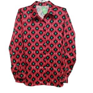 CAMISA SATINADA ROJO NEGRO VERDE KETZIA TL AP