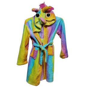 BATA PELUDITA MULTICOLOR UNICORNIO 140 CM T 8 APROX