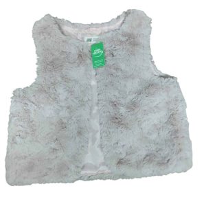 CHALECO PELUDITO ROSADO H&M T 9-10