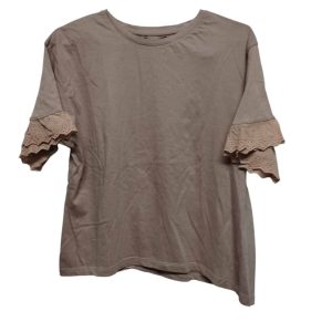 REMERA ALG ROSA VIEJO DET BRODERIE MANGAS GUAPA T L