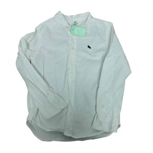 CAMISA BLANCA UNICORNIO BORDADO AZUL H&M T 5-6