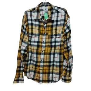 CAMISA FRANELA CUADROS AMARILLO BCO AZUL ROJO OLD NAVY T XL FR GT