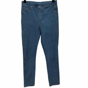 CALZA JEAN PESPUNTES AMARILLOS ZARA T 10