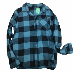 CAMISA CUADROS AZUL NEGRO T 12 AP GT