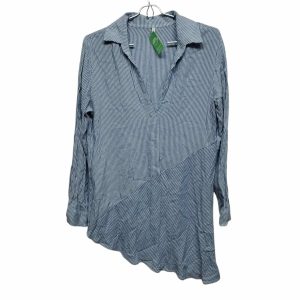 BLUSA TIPO CAMISA A RAYAS CELESTE MARFINNO T P