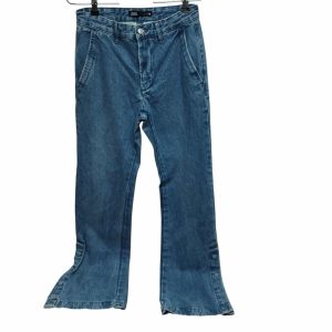 JEAN ANCHO TAJOS BROCHES ZARA T 36