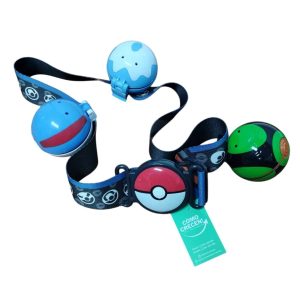 CINTO POKEMON CON 3 POKEBOLAS