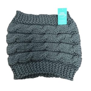 CUELLO LANA TEJIDO MARRON