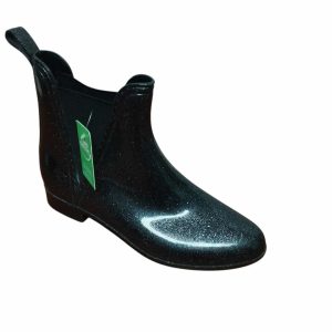 BOTAS DE LLUVIA CORTAS NEGRO BRILLOSAS T 38