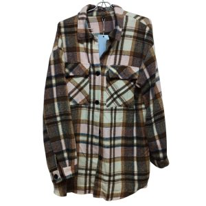 SOBRECAMISA CUADRILLE MARRON BLANCO ROSADO TS GRANDE NUEVA