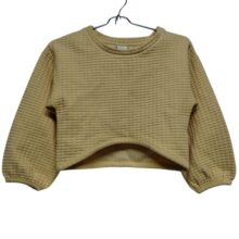 BUZO ALG AMARILLO RELIEVE ZARA T9