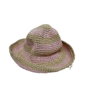SOMBRERO BEIGE ROSADO H&M T L
