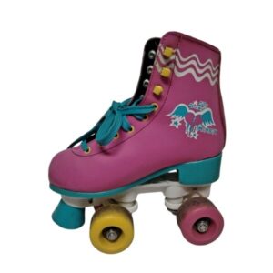 PATINES 4 RUEDAS T 34 FUCSIA CELESTE AMARILLO CORAZON ROCE