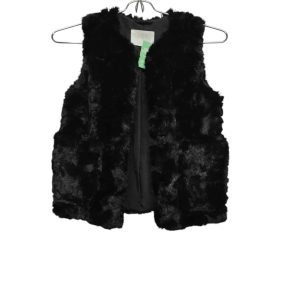 CHALECO PELUDITO NEGRO ZARA T 6-7