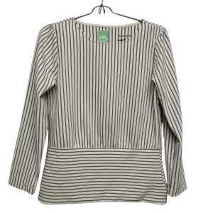 BLUSA  ACRILICO BCO RAYITAS NEGRAS CIERRE LATERAL T M AP