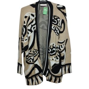 SACO ANCHO BEIGE BLANCO NEGRO MILLIE TL/XL AP