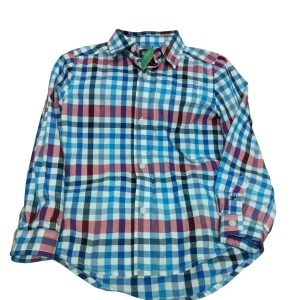 CAMISA CUADROS ROJO BCO AZUL GRIS PLACE T 5