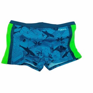 SHORT BAÑO AZUL VERDE TIBURONES PALMERAS NABAIJI T 12-13