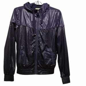 CAMPERA NYLON VIOLETA NEGRO ANIMAL PRINT FORRO POLAR OLE OLE T M