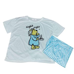 PIJAMA PANTALON BUZO BCO CELESTE WINIIE POOH T S