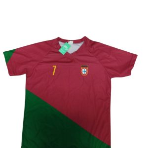 CAMISETA FUTBOL ROJO VERDE PORTUGAL RONALDO T 12 IMIT