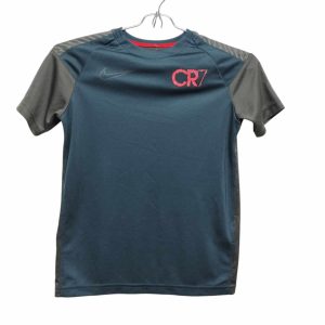 REMERA DEPORTIVA AZUL GRIS CR7 NIKE TS/8 MANCHITA